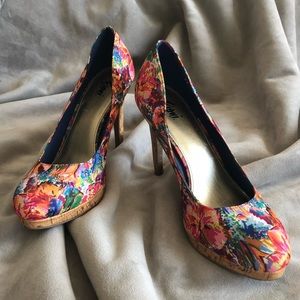 Trendy colorful heels